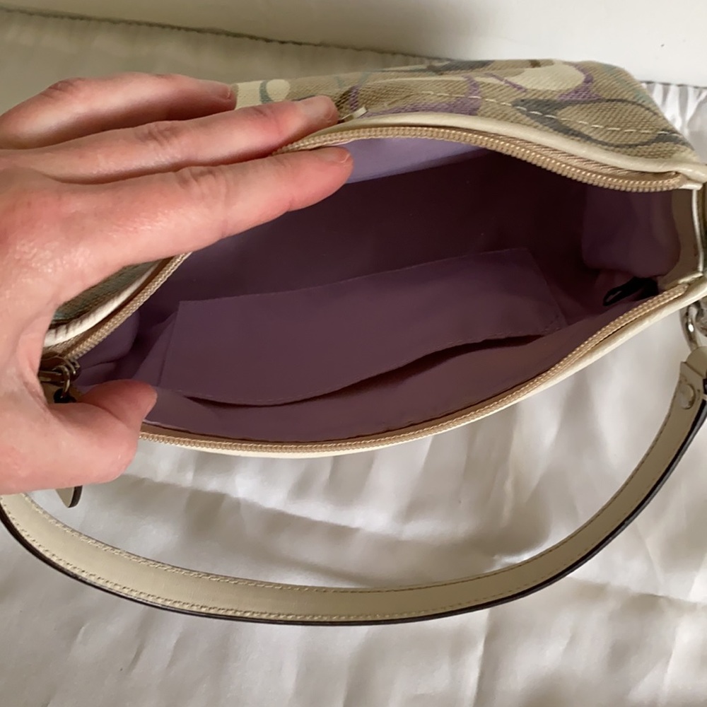 Khaki Patterned Coach Mini Bag - Picture 3 of 6